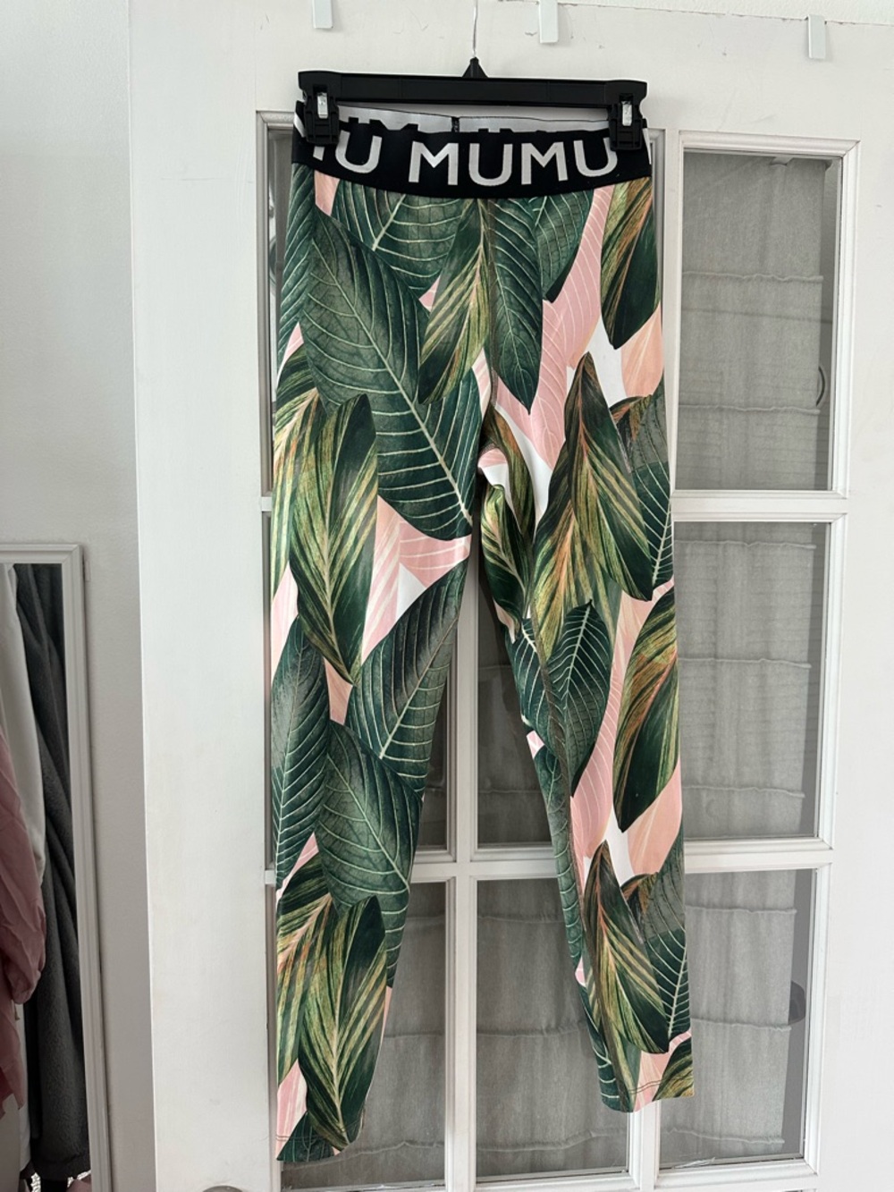 Show Me Your Mumu Tropical Leaf Joggers High Waisted Lounge Pants